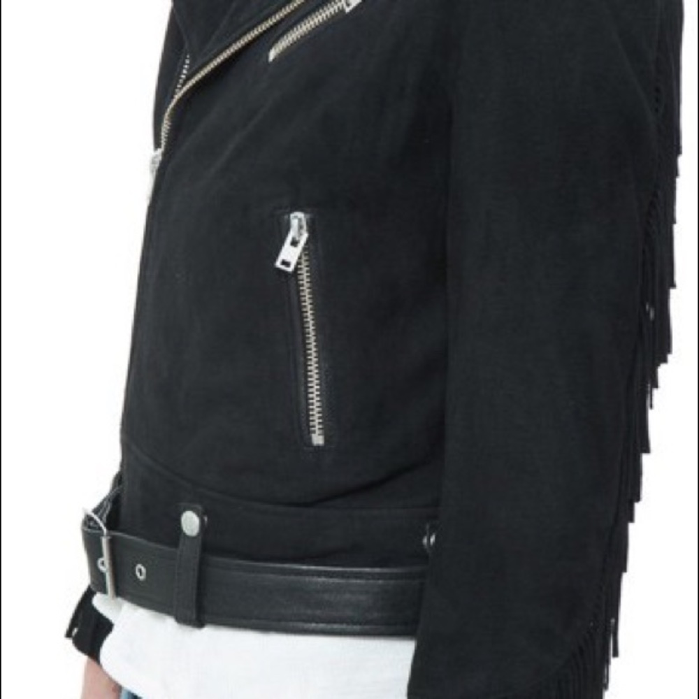 Iro black leather jacket - Picture 5 of 8